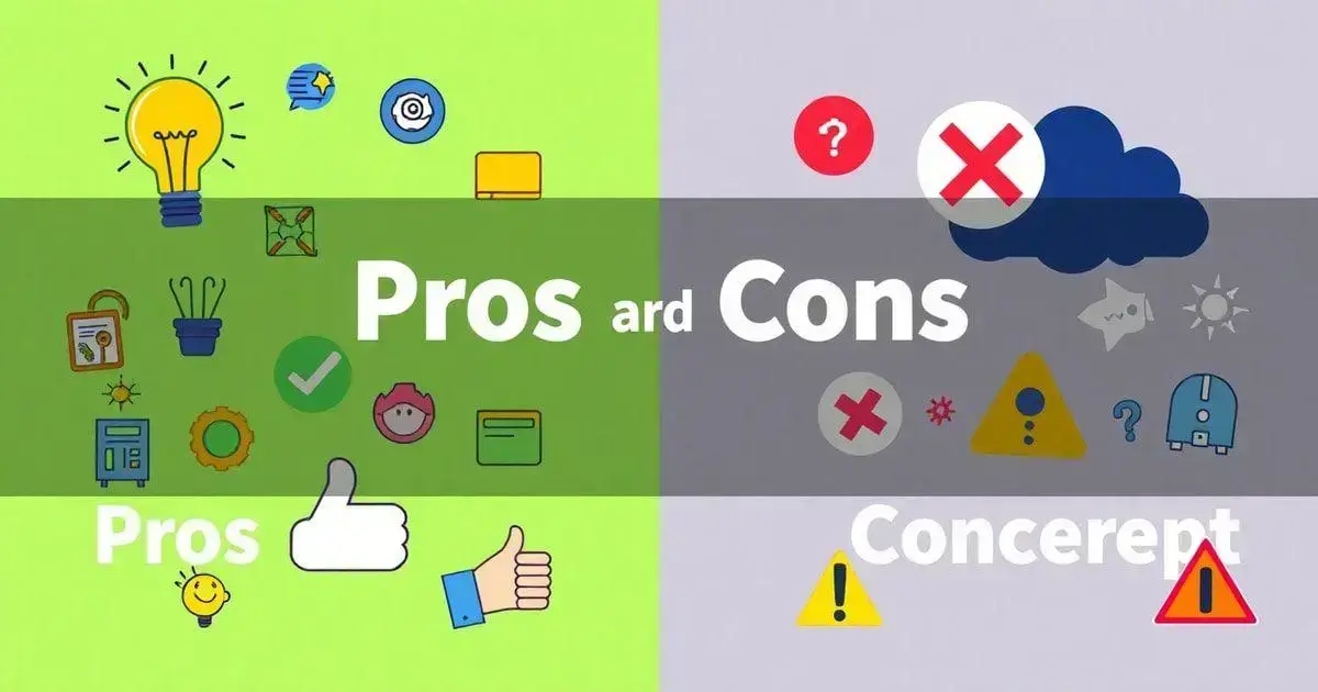 Pros and Cons of Each Concept